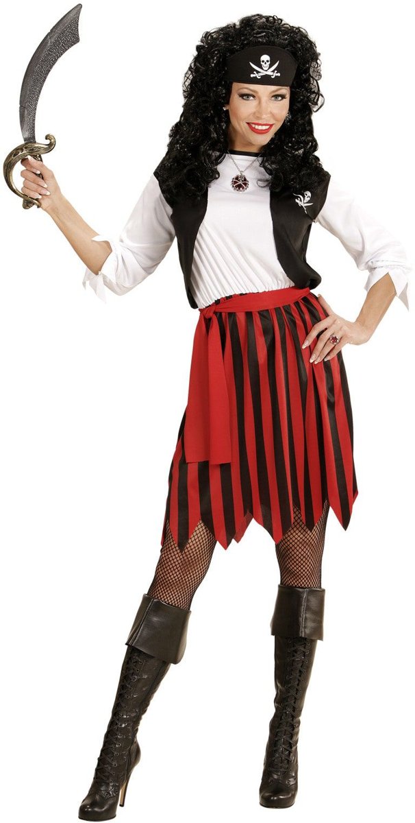 Piraat & Viking Kostuum | Pirate Pemm | Vrouw | Medium | Carnaval kostuum | Verkleedkleding